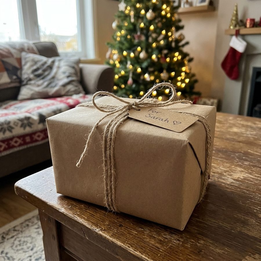 Natural jute twine, wrapped and finished